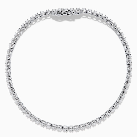 14K White Gold 1.0 Ct. Diamond Tennis Bracelet - Picture 2 of 6
